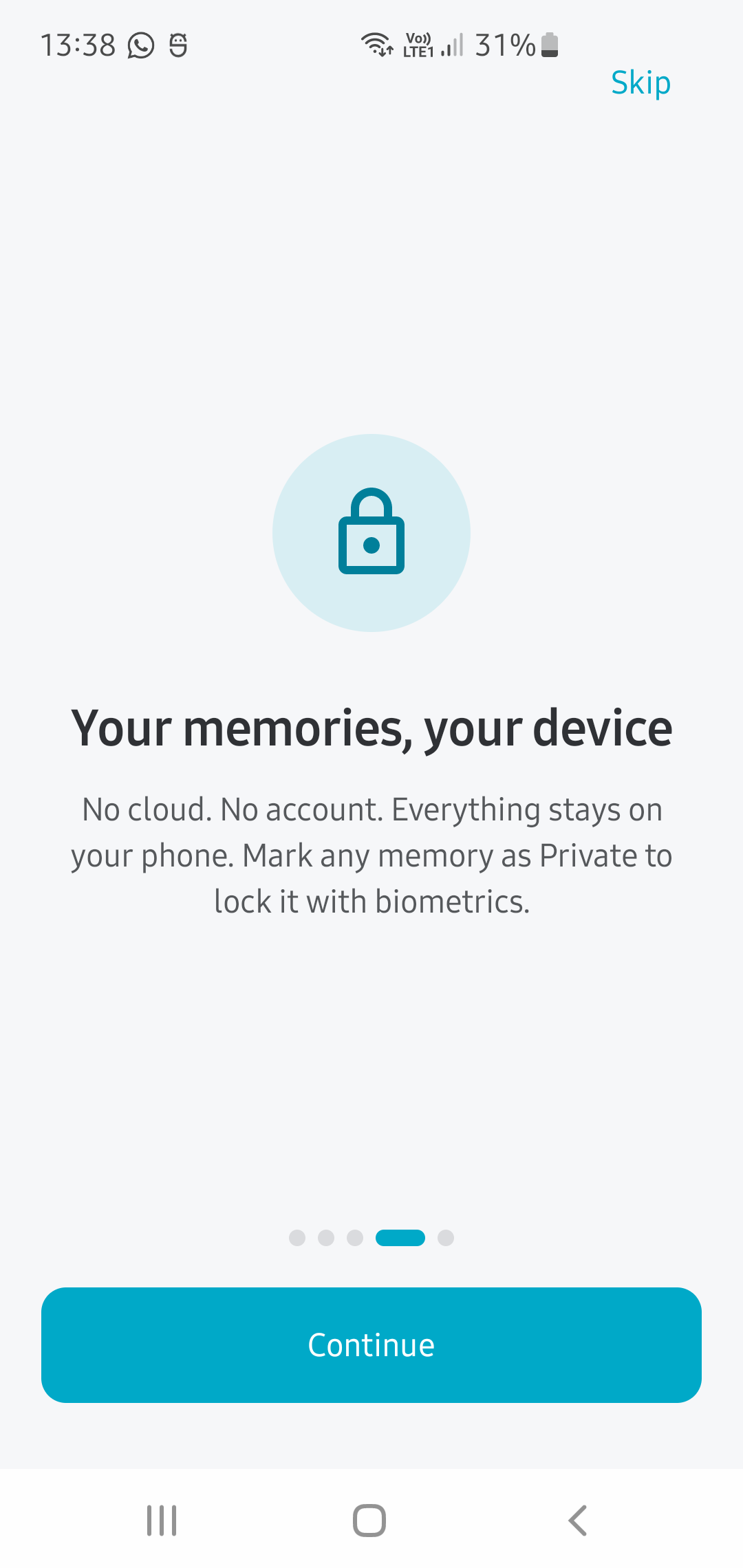 Where Is It showing locked private memories